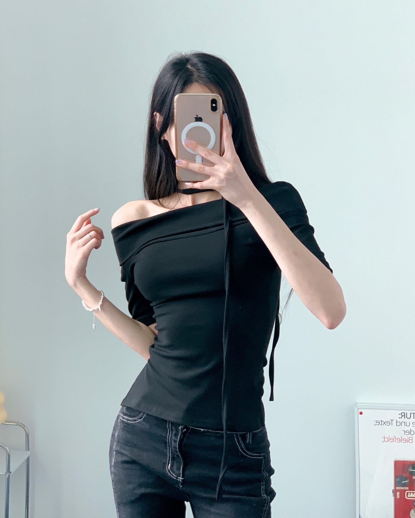 오프숄더 티 코디 노하우 공개!